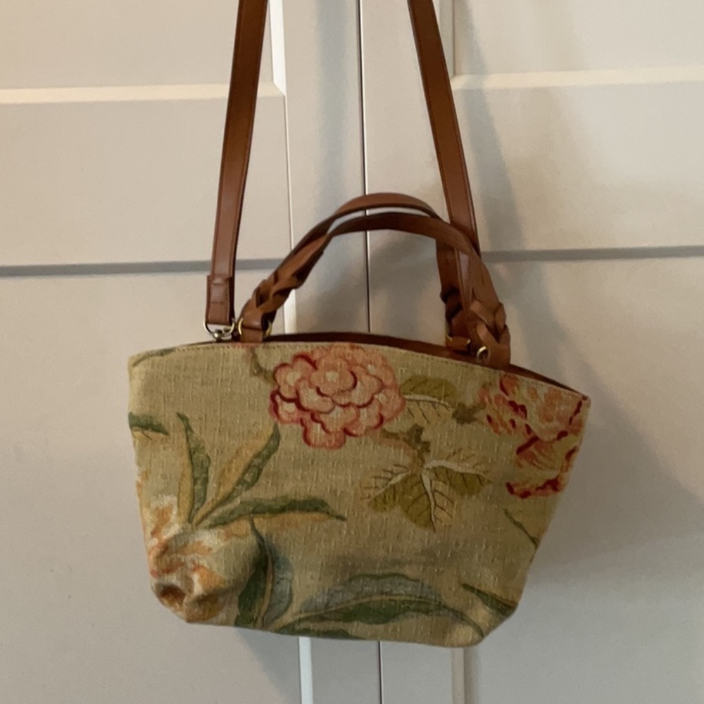 Fossil Tan and Green Shoulder Bag - Picture 3 of 5
